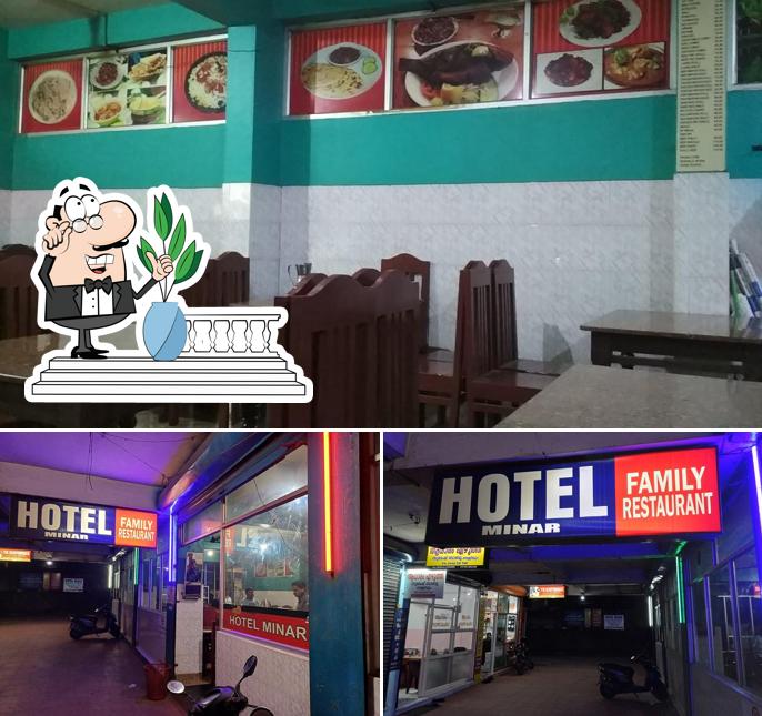The restaurant's exterior and interior