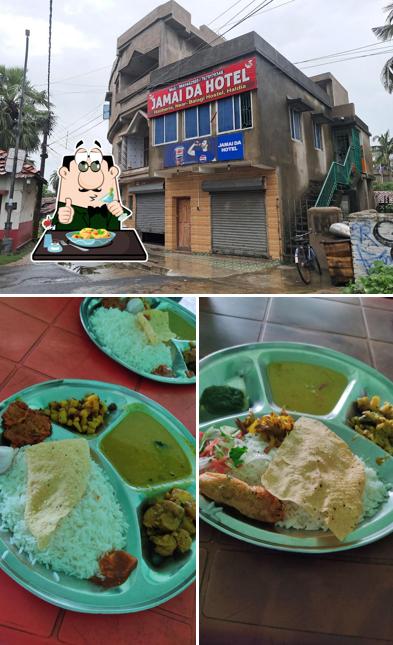 Take a look at the image showing food and exterior at Jamai Da HOTEL