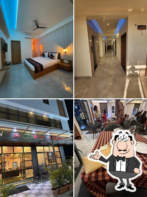 The interior of Udupi Tadka The Marion Pure Veg Restaurant