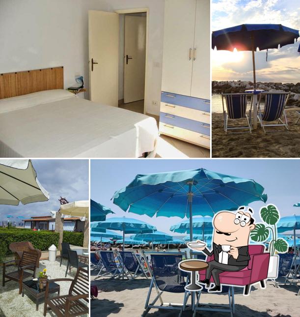 Gli interni di Bagno Costa Azzurra