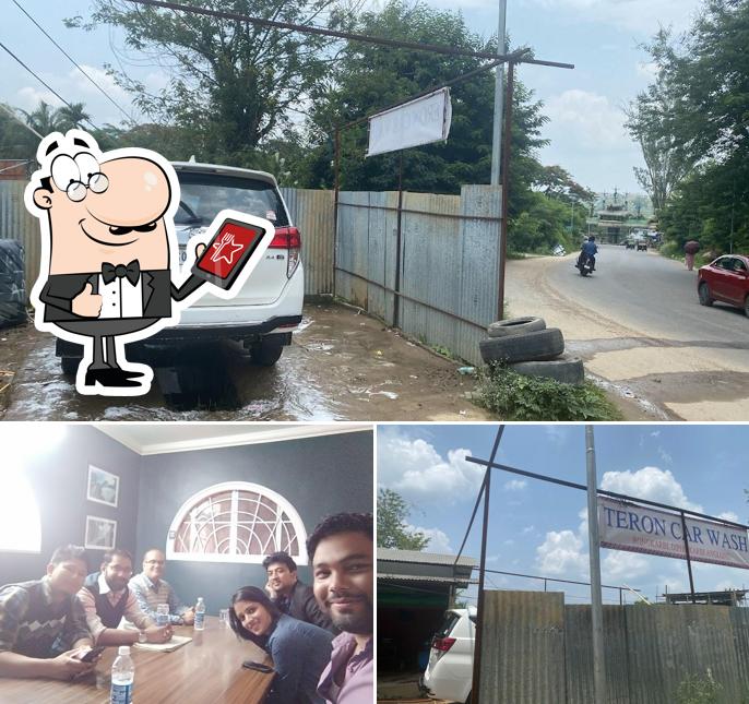 This is the photo displaying exterior and interior at Cafeteria