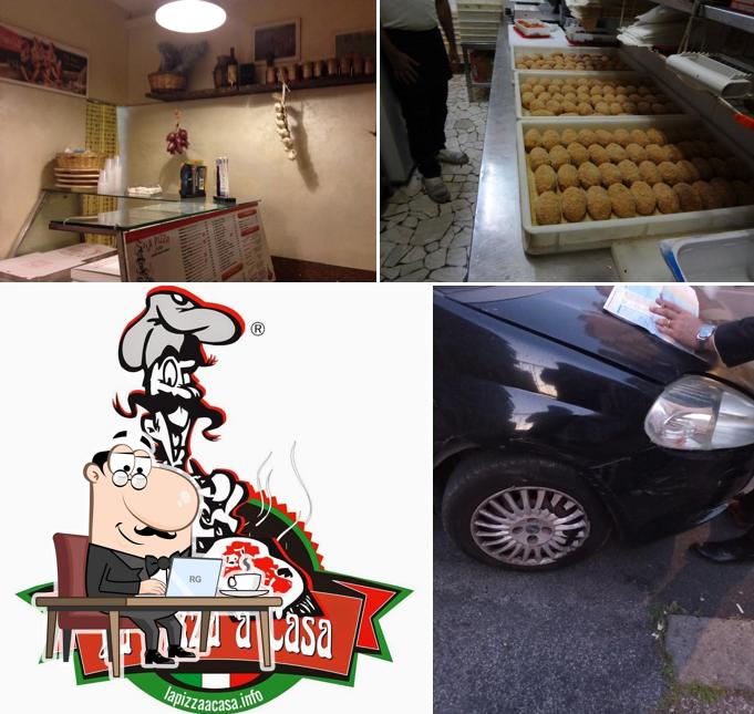 Gli interni di La Pizza a Casa tiburtina