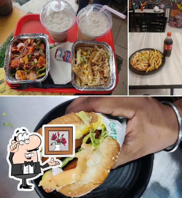 The interior of D7 Fast Food