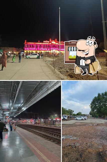 The exterior of Sawai madhopur railway station