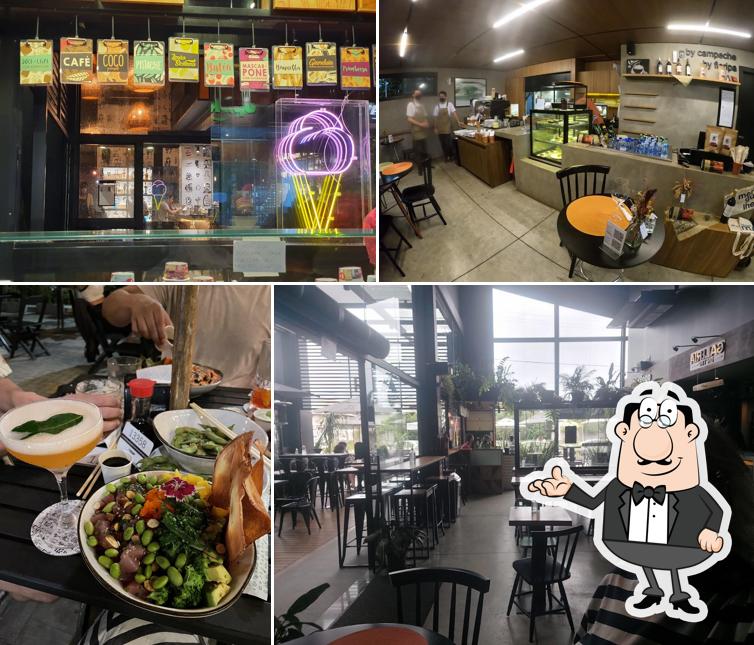 O interior do Galeria NC - Restaurantes