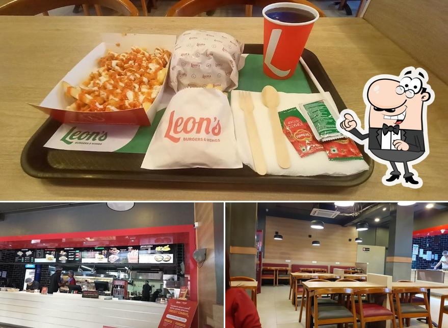 Check out how Leon's Burgers & Wings Hoodi looks inside
