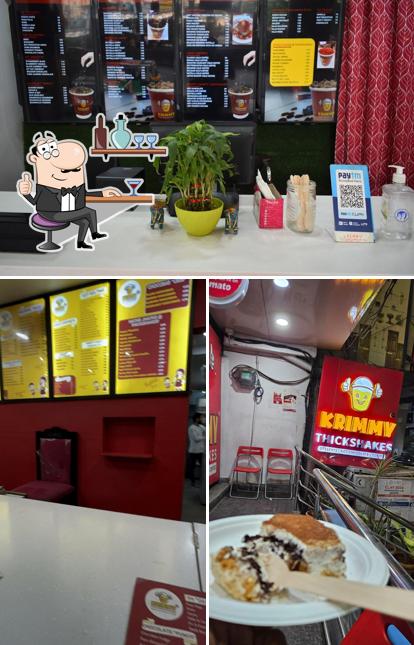 The interior of Krimmy ThickShakes - Madhapur
