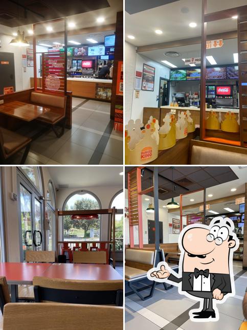 Gli interni di Burger King