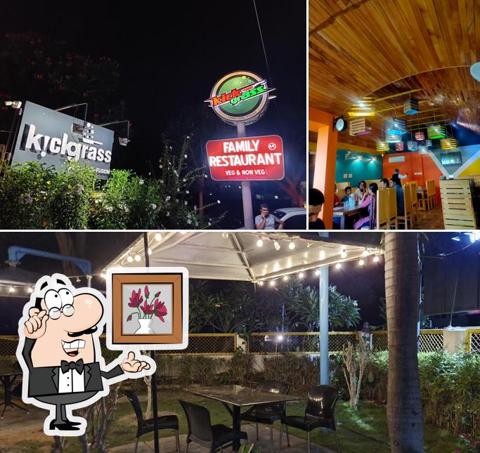 Take a seat at one of the tables at Kick Grass