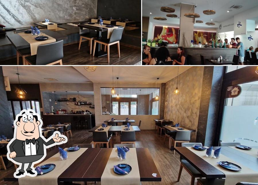 Gli interni di Nagoya Restaurant sushi