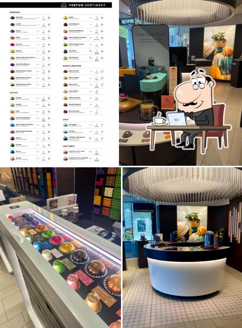 Gli interni di Nespresso Boutique