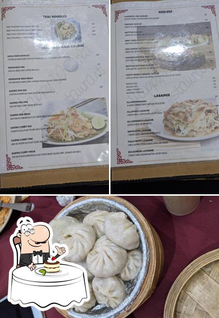 Happy World Restaurant - Best Restaurants in Leh Ladakh provides a selection of desserts