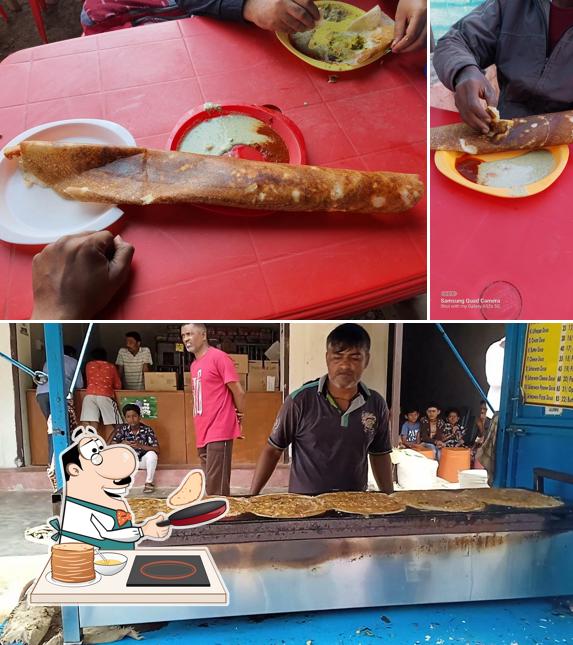 Pancakes at Ramesh Dosa Centre