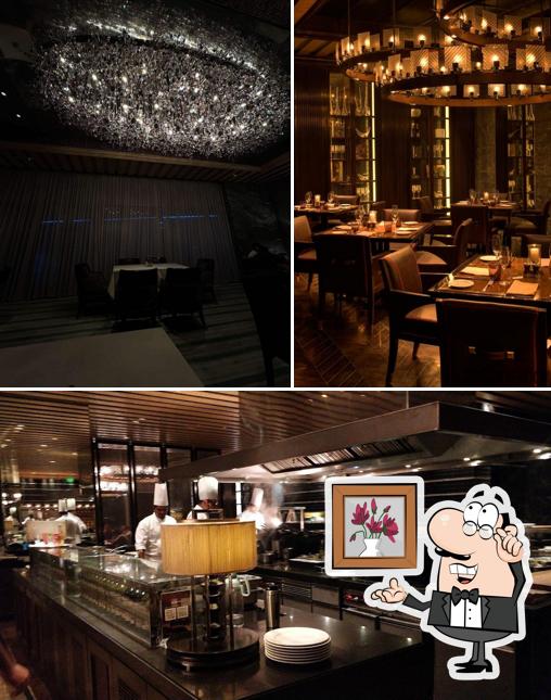 Take a seat at one of the tables at Tre-Forni Bar & Restaurant