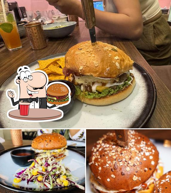 Try out a burger at Chez Artizan