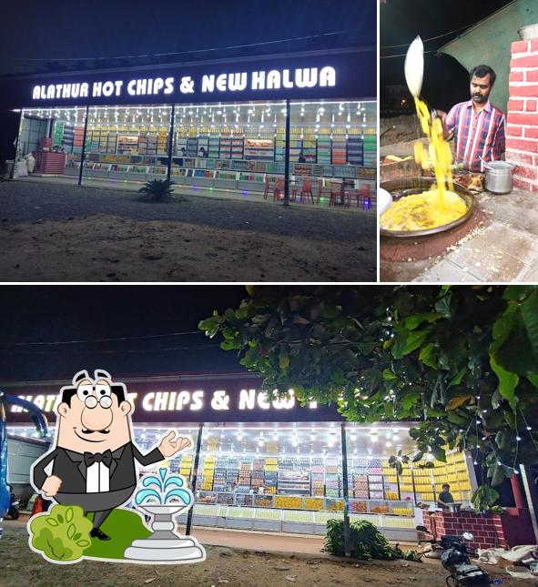You can get some fresh air at the outside area of ALATHUR HOT CHIPS & NEW HALWA TOLL GATE