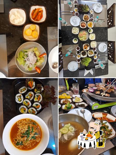 Food at 고래등 Goraedeung Korean Restaurant