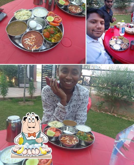 Oysters at Raj Mahal Hotel