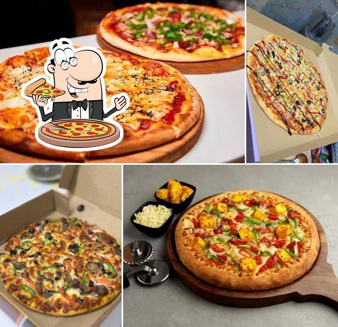Get pizza at The Spicy Hut