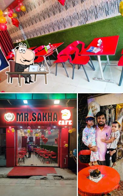 The interior of MR.SAKHA CAFE