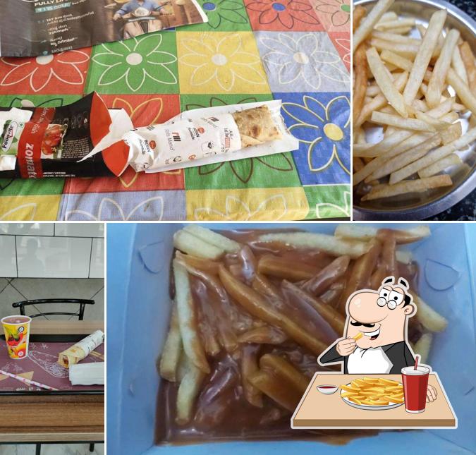 French fries at Rolls Mania