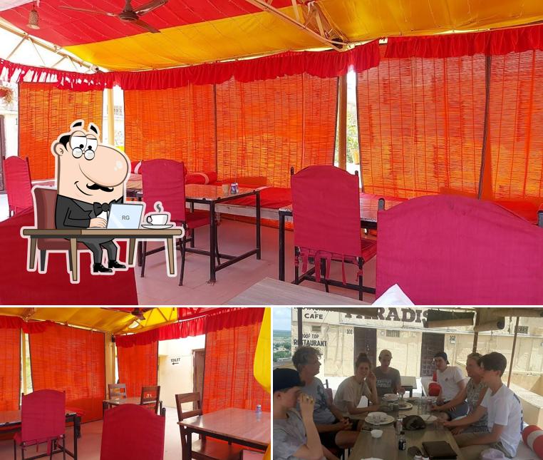 Check out how Paradise rooftop cafe & restaurant looks inside