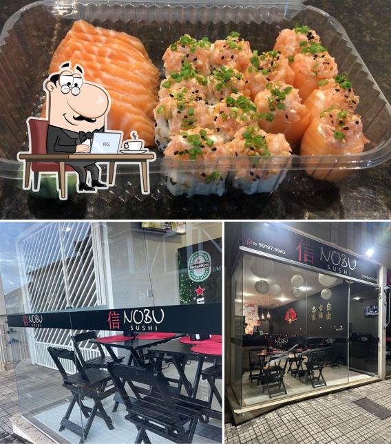 A foto do Nobu Sushi’s interior e comida