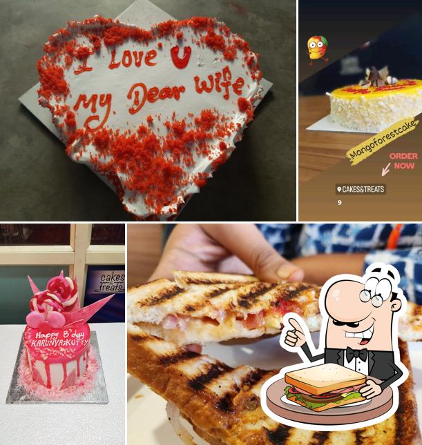 Grilled cheese sandwich at Cakes & Treats