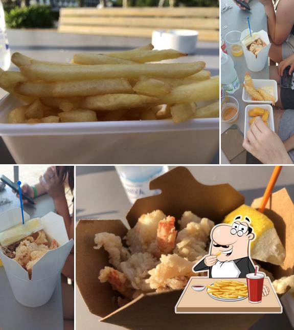Patatine fritte al La Barchina 2, fish and chips