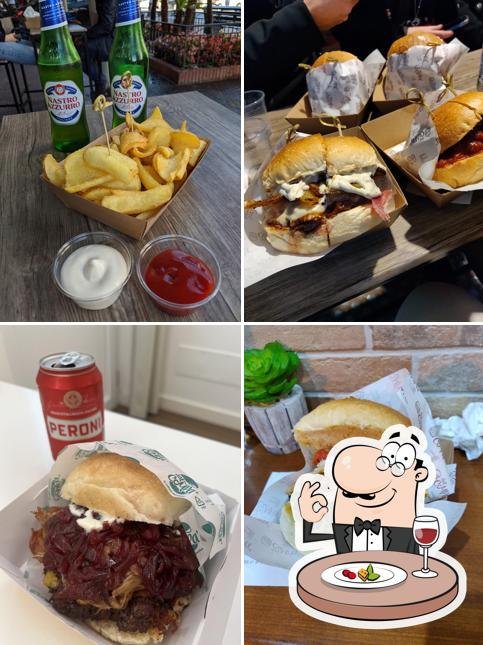 Panino con maiale stirato al dal Compa'