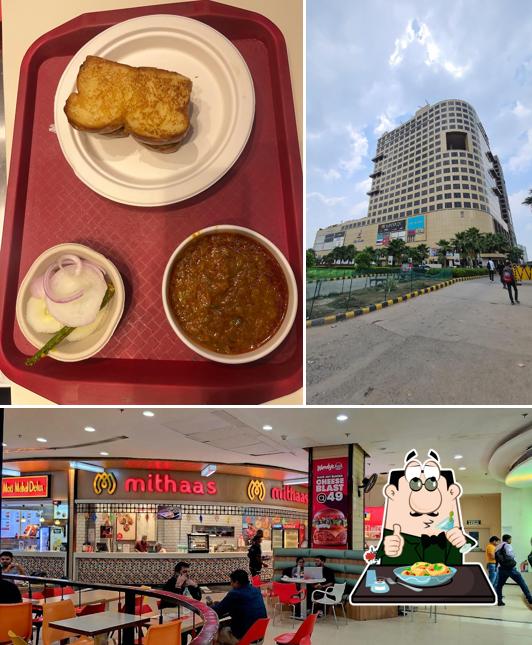The picture of Mithaas Logix Mall (Food Court)’s food and interior