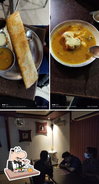 Among various things one can find food and interior at Madras Hotel