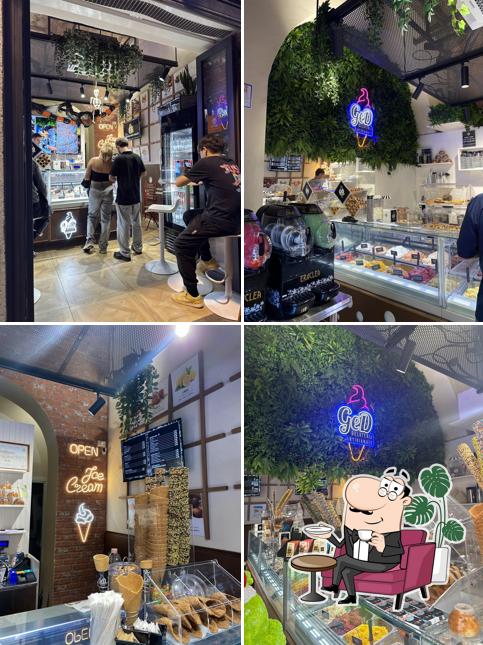 Gli interni di Gelateria GED