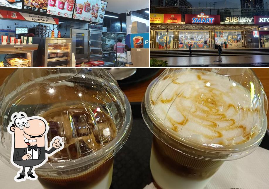 Take a look at the picture showing interior and beverage at Rosedale Plaza