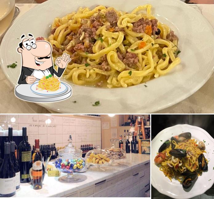 Spaghetti alla carbonara al Il Vinaio