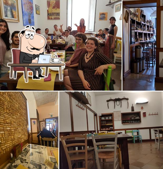 Gli interni di L'Enosteria