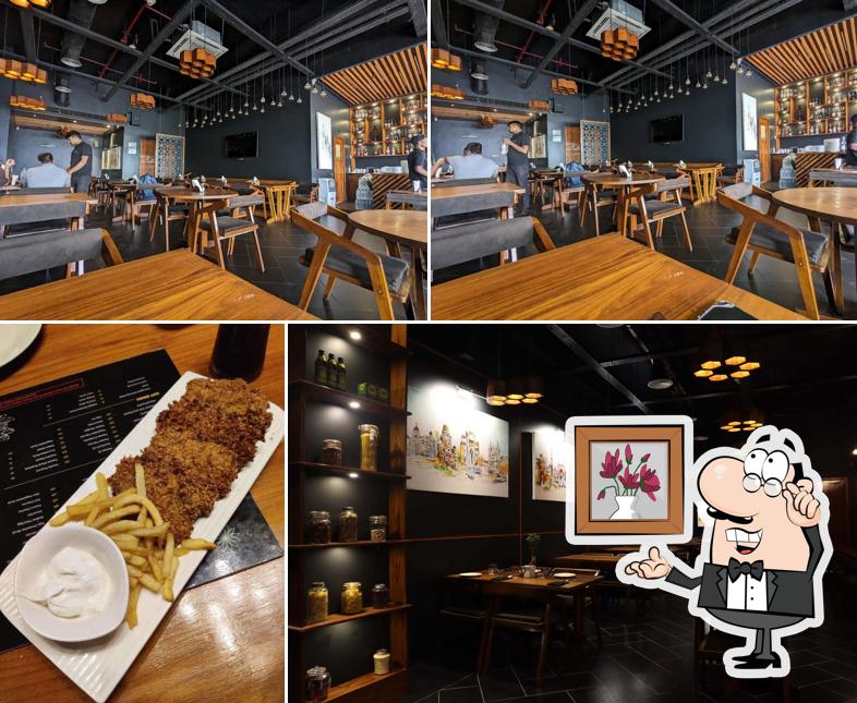 Take a seat at one of the tables at Magnolia 6 Bar