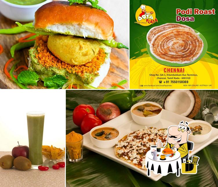 Food at Dosa Plaza