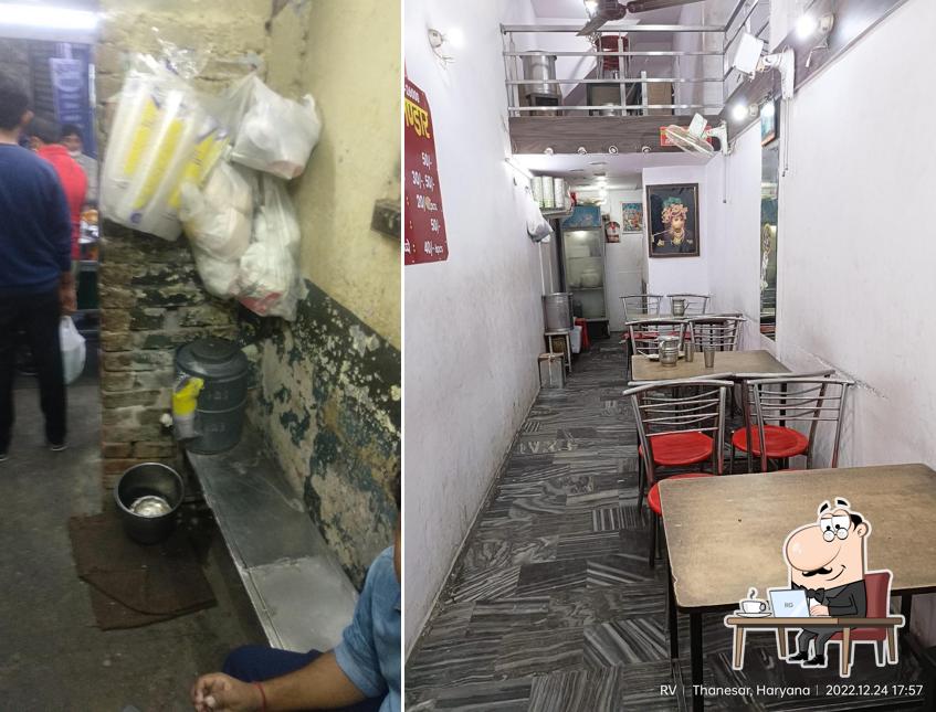 The interior of Gupta Chat Bhandar