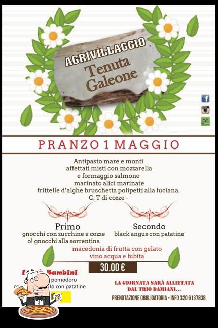 Prova una pizza a Tenuta Galeone
