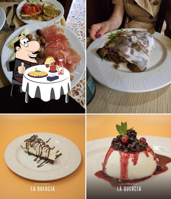 Piatto di formaggi al Ristorante La Quercia