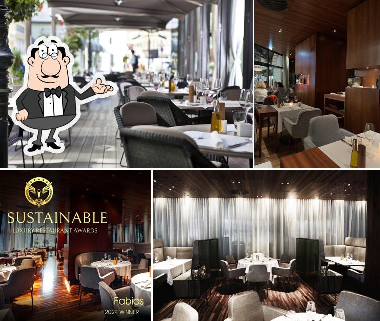 Installez-vous à l'une des tables de Fabios