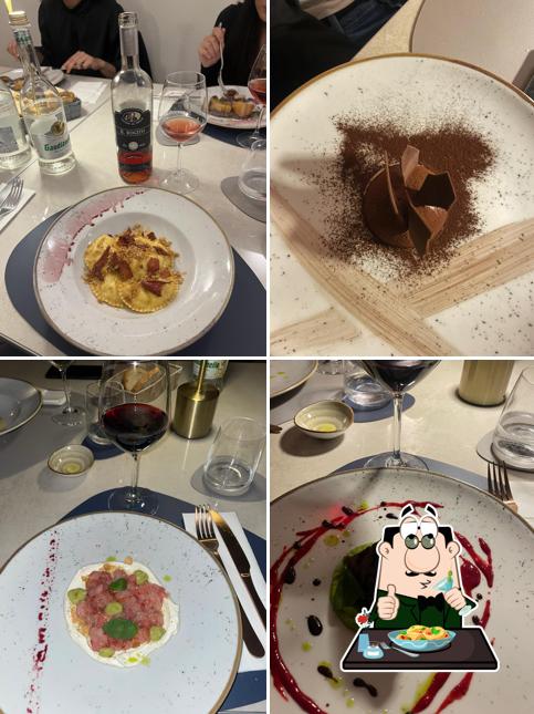 Mousse al cioccolato al Ristorante "Seven"