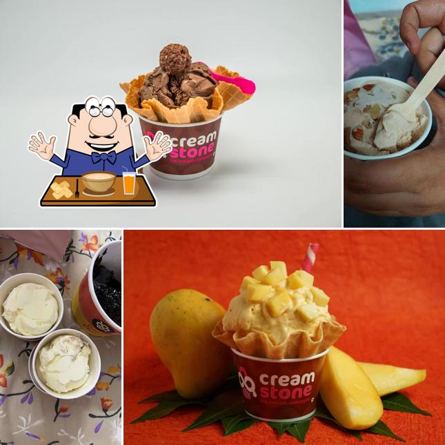 Clam chowder at Cream Stone Ice Cream