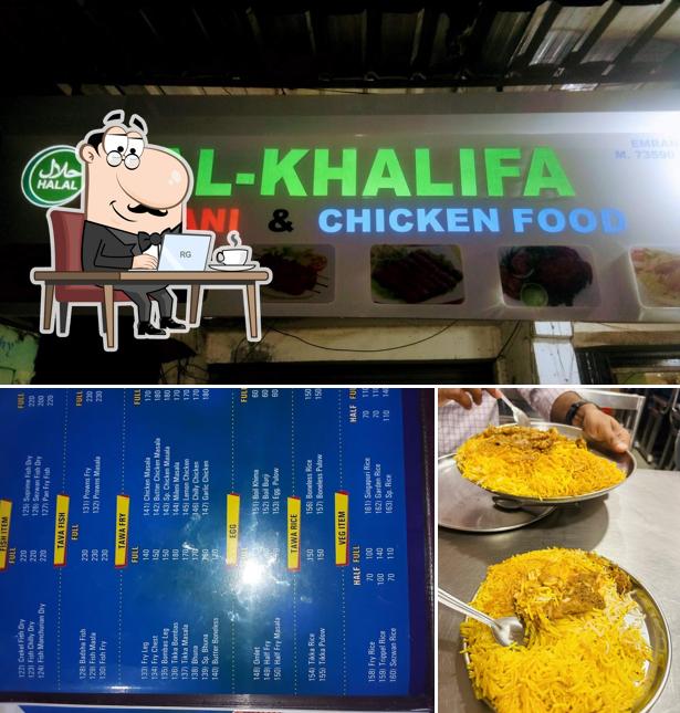 The interior of Al-Khalifa Biryani