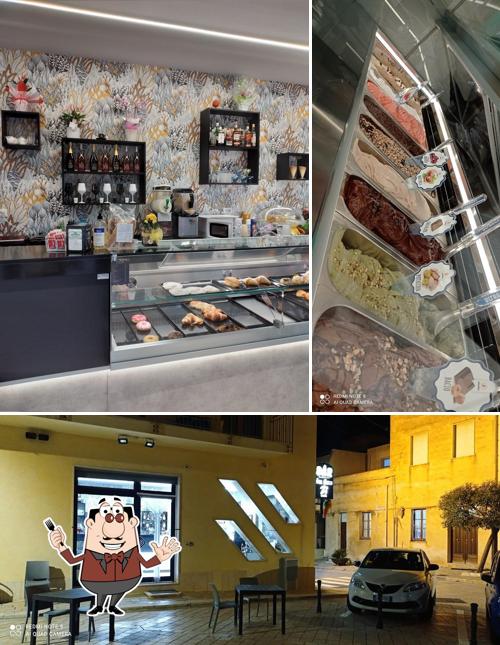 Tra le varie cose da Bar San Marco si possono trovare la cibo e esterno