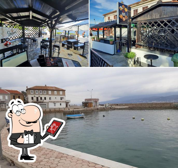 La esterno e interni del ristorante