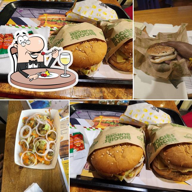 Food at Biggies Burger
