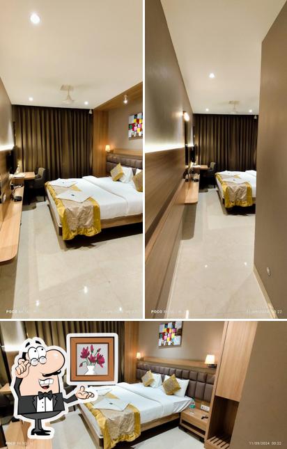 The interior of Hotel Harsh Residency