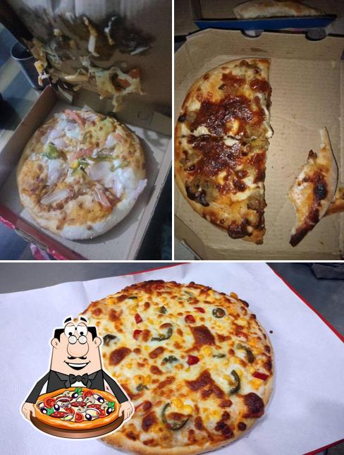 Pick pizza at Da moon light pizza
